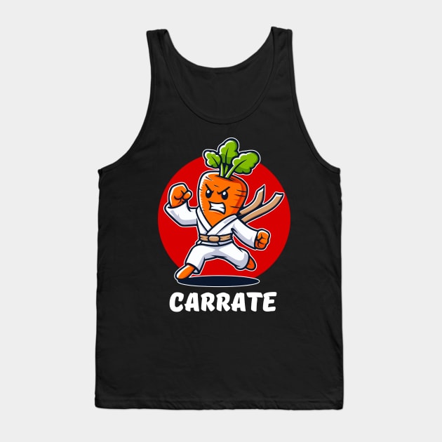 Carrate Karate Carrot Student Teacher Trainee Trainor Tank Top by valeriegraydesign